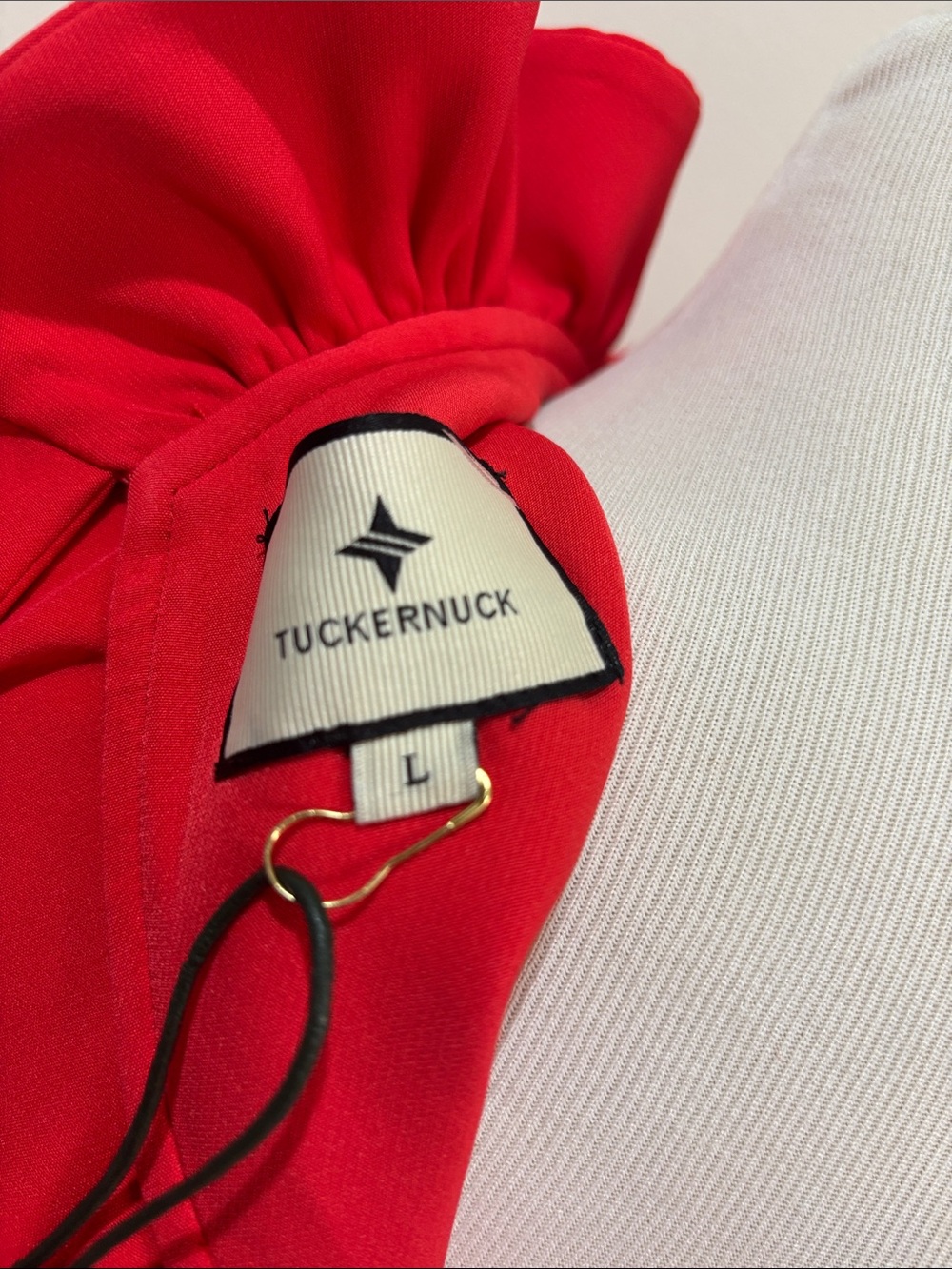 Tuckernuck Red Ruffle-Neck Mini Dress - Picture 5 of 11